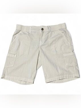 Unbranded Men’s Chino Linen Shorts Size 34 Beige Summer Lightweight Breathable